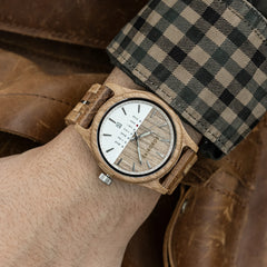 BOBO BIRD Montre en bois BOBO BIRD à quartz avec calendrier pour homme, marque de luxe originale, montre en bois pour homme 2024, nouvelle arrivée.