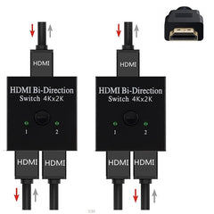 Répartiteur de câble HDMI 4K 2K 3x1, adaptateur de commutation vidéo HD 1080P, 3 entrées 1 Port de sortie, Hub HDMI pour Xbox PS4 DVD HDTV PC portable TV