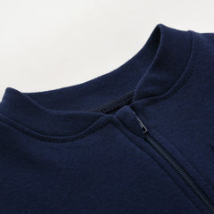 100% coton nouveau-né bébé vêtements couleur unie combinaison barboteuses fermeture éclair infantile garçons filles printemps chemise à bascule combinaisons pieds