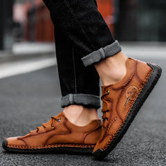 Chaussures décontractées pour hommes faites à la main mocassins en cuir pour hommes chaussures de conduite en plein air pour hommes baskets antidérapantes pour hommes Zapatillas Hombre