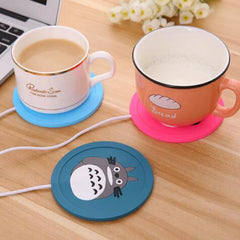 USB plus chaud Gadget dessin animé Silicone mince tasse-Pad café thé boisson usb chauffage plateau tasse Pad bel cadeau