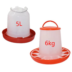 Mangeoire jetable pour animaux de ferme et volaille, buveur, coq, poule, bouilloire, dispositif d'alimentation, fournitures d'arrosage, 6kg, 1 pièce