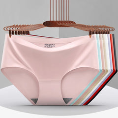 Sous-vêtements pour femmes, slips antibactériens en coton et soie glacée, lingerie décontractée pour filles, culottes pour dames, grande taille XXL