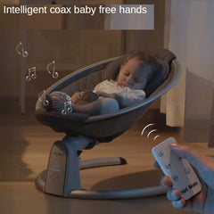 LazyChild-Chaise à bascule électrique pour nouveau-né, berceau de couchage réglable, lit réconfortant pour bébé de 0 à 2 ans, 2023