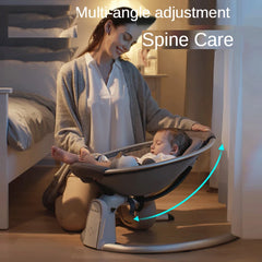 LazyChild-Chaise à bascule électrique pour nouveau-né, berceau de couchage réglable, lit réconfortant pour bébé de 0 à 2 ans, 2023