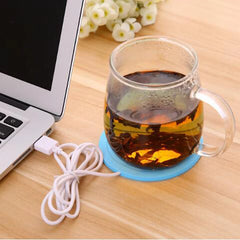 USB plus chaud Gadget dessin animé Silicone mince tasse-Pad café thé boisson usb chauffage plateau tasse Pad bel cadeau