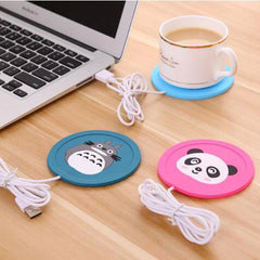 USB plus chaud Gadget dessin animé Silicone mince tasse-Pad café thé boisson usb chauffage plateau tasse Pad bel cadeau