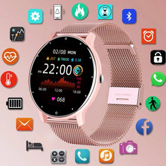 LIGE-Montre de sport connectée pour les femmes, écran tactile, étanche conforme à la norme IP67, Bluetooth, pour les téléphones Android et iOS, 2025