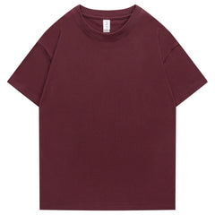 240g XS-4XL hommes T-Shirts hommes été T-Shirts décontractés hommes court goutte épaule coton basique plaine solide T-Shirts femmes grande taille