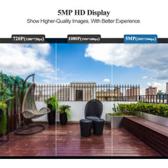 Techage H.265 5MP PoE caméra IP extérieure étanche enregistrement vidéo caméra de sécurité Ai détection humaine bidirectionnelle Audio couleur nuit