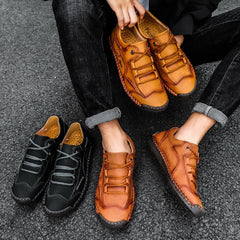 Chaussures décontractées pour hommes faites à la main mocassins en cuir pour hommes chaussures de conduite en plein air pour hommes baskets antidérapantes pour hommes Zapatillas Hombre