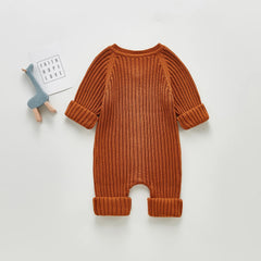 Vêtements tricotés pour bébés filles de 0 à 3 ans, combinaisons souples pour enfants, vêtements d'automne et d'hiver