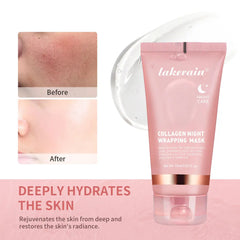 75ml collagène emballage de nuit Peel Off masque Facial coréen collagène masque d'emballage de nuit hydrate en profondeur masque de soin de nuit crème