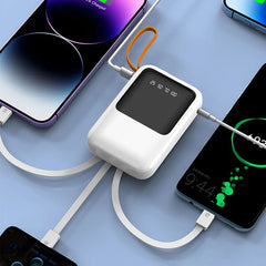 3*18650 batterie externe charge rapide Powerbank chargeur de batterie Portable PowerBank pour iPhone Xiaomi 4IN1 Mini boîtes de stockage de batterie