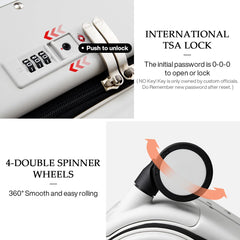 REI-Valise à Cadre en Aluminium, Design Brevet, Bagage à Main et à Roulettes, Belle Cabine d'Embarquement, 18, 20, 24 Pouces, M9260