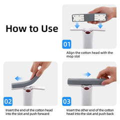 Mini vadrouille éponge, vadrouille de lavage mains libres, Mini vadrouille Super absorbante Portable pour sol de bureau, salle de bains, cuisine, nettoyage de voiture en verre