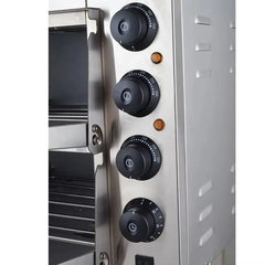 Four électrique Double couche en acier inoxydable, grand four Commercial pour la cuisson du pain/Pizza, équipement de cuisson de Pizza Commercial