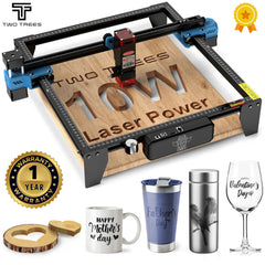 TwoTrees TTS-10 Pro 80W graveur Laser en acier inoxydable bricolage Logo imprimante métal TTS-55Pro Laser Machine de gravure CNC coupe du bois