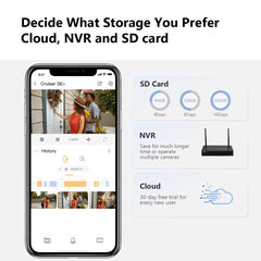 IMOU – caméra d'extérieur Wi-Fi Cruiser SE + 4MP, IP66, étanche, Zoom numérique 8X, Vision nocturne, détection humaine par intelligence artificielle