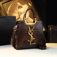 Sac à main de luxe léger de haute qualité, fourre-tout à la mode pour femmes, imprimé crocodile, sac à bandoulière simple, nouvelle collection automne et hiver 2024