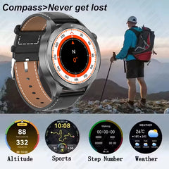 Nouveau GPS montre intelligente femme 1.53 "AMOLED Bluetooth appel fréquence cardiaque sport Fitness Tracker étanche montres intelligentes homme pour Huawei