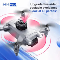 XIAOMI 4DRC V30 Mini Drone avec caméra HD 4K 1080P FPV RC Drones professionnel cinq côtés évitement d'obstacles hélicoptère Drone jouet