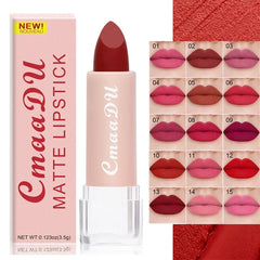 Rouge à lèvres velours mat, 15 couleurs, teinte Sexy pour femme, longue durée, imperméable, tasse antiadhésive, cosmétiques, maquillage pour les lèvres