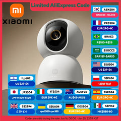 XIAOMI caméra intelligente 4, Wi-Fi double bande 6,8MP 4K HDR suivi AI, Vision nocturne, Audio bidirectionnel , Moniteur pour bébé de sécurité domestique, caméra pour animaux de compagnie