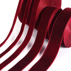 Ruban en velours 5-10yards 6/10/15/25/32mm, décoration de fête de mariage, ruban fait à la main, emballage cadeau, nœud papillon pour cheveux, ruban de noël à faire soi-même
