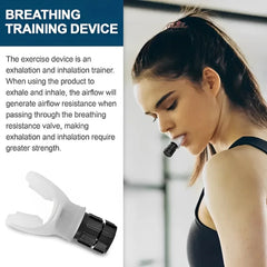 1 pièces exercice respiratoire pour les poumons Portable souffle Fitness exercice dispositif résistance entraînement avec résistances réglables sport