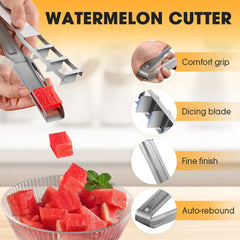 Coupe-pastèque en acier inoxydable, artefact de salade, trancheur de fruits, outils de coupe, pelle à pastèque, accessoires de cuisine, Gadgets 2025