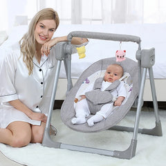 Berceau électrique intelligent avec télécommande pour bébé de 6 à 12 mois, chaise à bascule, dispositif de sommeil