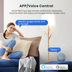 MIUCDA Tuya WiFi/ZigBee Module intelligent, relais de Contact sec DC 24-32 V/AC 100-240 V bricolage relais de disjoncteur universel pour Alexa Google Home