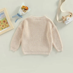 Automne nouveau bébé garçons filles vêtements bébé pull enfant en bas âge tricot pull nouveau-né tricots à manches longues coton bébé hauts pullover