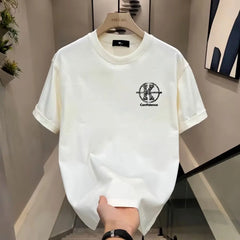 T-shirt à Manches Courtes et Col Rond pour Homme, Streetwear, Décontracté, Hip-hop, à la Mode, Harajuku, Kpop, Lettres Imprimées
