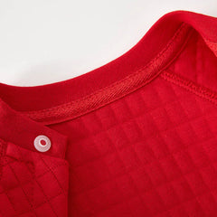 Barboteuse de noël pour bébé, manches longues, matelassée, chaude, unisexe, vêtements pour nouveau-né, garçons et filles, combinaisons pour nourrissons du nouvel an, automne et hiver