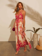 Robe longue à fleurs bohème pour femmes,vêtements pour femmes, robe sexy, robe été pour femme, robes de plage
