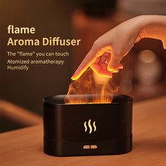 Humidificateur portatif de flamme de feu d'air h2o de salle de couleur de changement de Led Usb de brume fraîche humidificateur de diffuseur d'huile essentielle d'arome