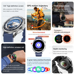 2025 nouveau pour montre OPPO X2 montre intelligente GPS sport piste fréquence cardiaque musique Bluetooth appel IP68 étanche AMOLED montre intelligente