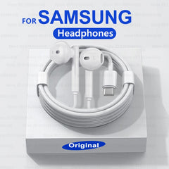 Écouteurs intra-auriculaires d'origine pour Samsung Galaxy 20 21 22 23, Note 20 10 9 8 Type C, 3.5mm, casque filaire, accessoires de téléphone