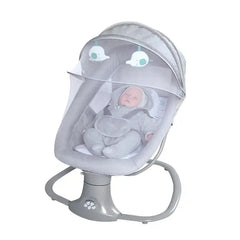 Fauteuil à bascule électrique multifonctionnel de luxe pour nouveau-né avec musique et télécommande bluetooth