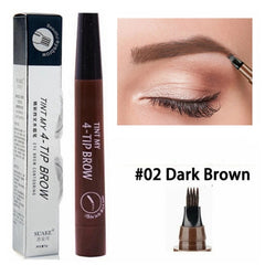 Stylo à sourcils Microblading 5 couleurs, liquide imperméable, crayon à sourcils longue durée, 4 onces, cosmétiques