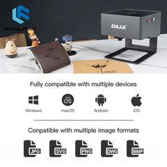 FONLAND DJ6 graveur Laser CNC bricolage Machine de gravure Laser 3000mw rapide Mini Logo marquage alimentaire imprimante Cutter travail du bois Plast