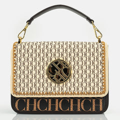 CH – sac à bandoulière Design solide, lettre foncée en relief, sac de fête pour dames, marque de luxe exquise, sac à main Design classique à la mode