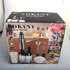 Mélangeur à main électrique 8 en 1, mélangeur portatif 700W 220V, lame en acier inoxydable, légumes, viande, Immersion, fouet à œufs, presse-agrumes