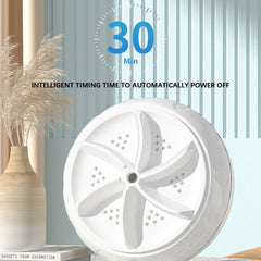 Mini Machine à Laver à Turbine Ultrasonique pour Vêtements de Bébé, Lave-illant Portable, Hôtel de Voyage pour Livres, Chaussettes et Sous-Vêtements