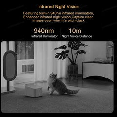 XIAOMI caméra intelligente 4, Wi-Fi double bande 6,8MP 4K HDR suivi AI, Vision nocturne, Audio bidirectionnel , Moniteur pour bébé de sécurité domestique, caméra pour animaux de compagnie