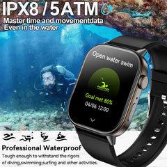 2025 nouveau pour Xiaomi mode sport montre intelligente 2.01 "écran HD GPS boussole IP68 étanche Bluetooth appel santé Tracker montres