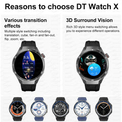 Pour HUAWEI 4GB mémoire hommes affaires Smartwatch Bluetooth appel surveillance de la santé GPS Navigation montre intelligente connecter TWS écouteurs