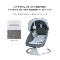 IMBABY-Chaise à Bascule pour Bébé, Berceau Intelligent, Balançoire Électrique pour Enfants, Chaise Longue Réglable pour Bébé, Berceau avec Musique